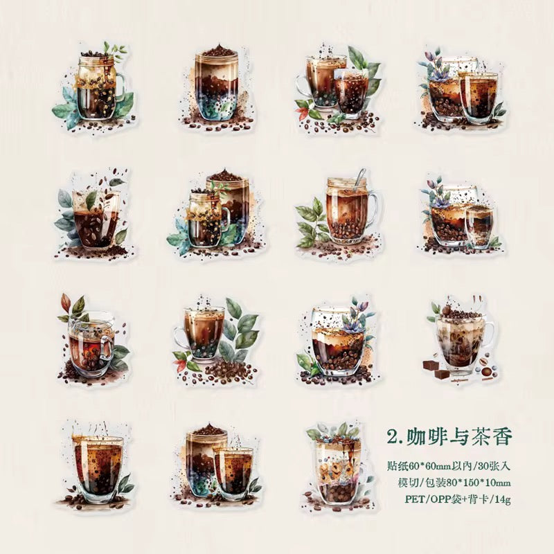 Coffee Diary Pet Stickers