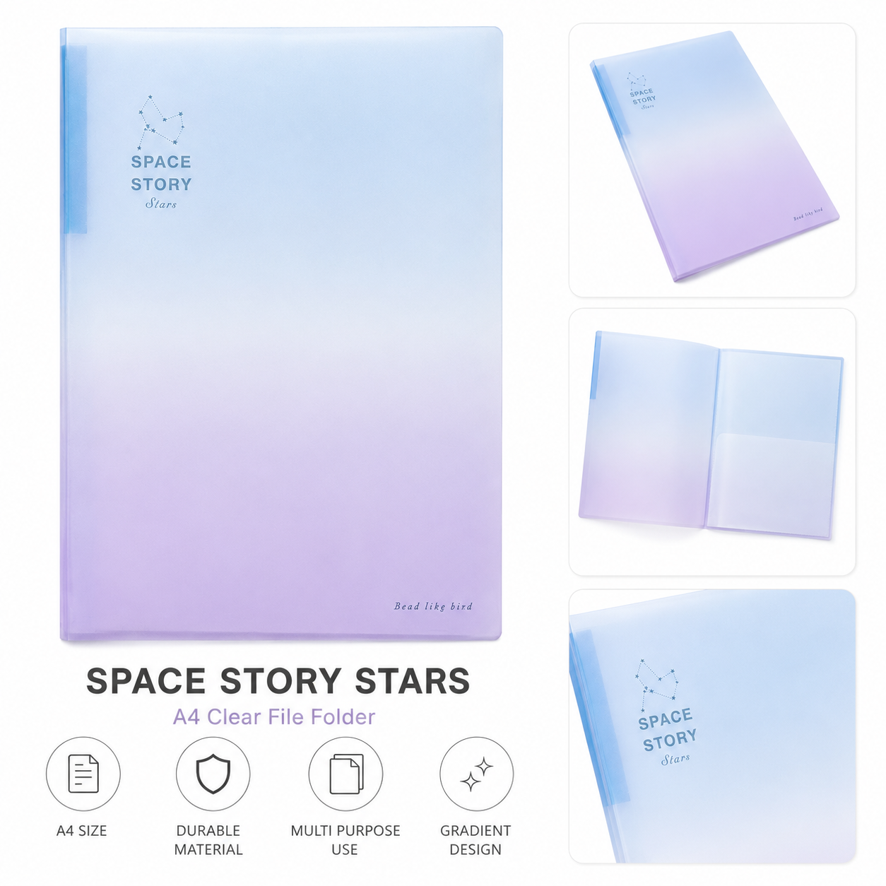 A4 clear file folder