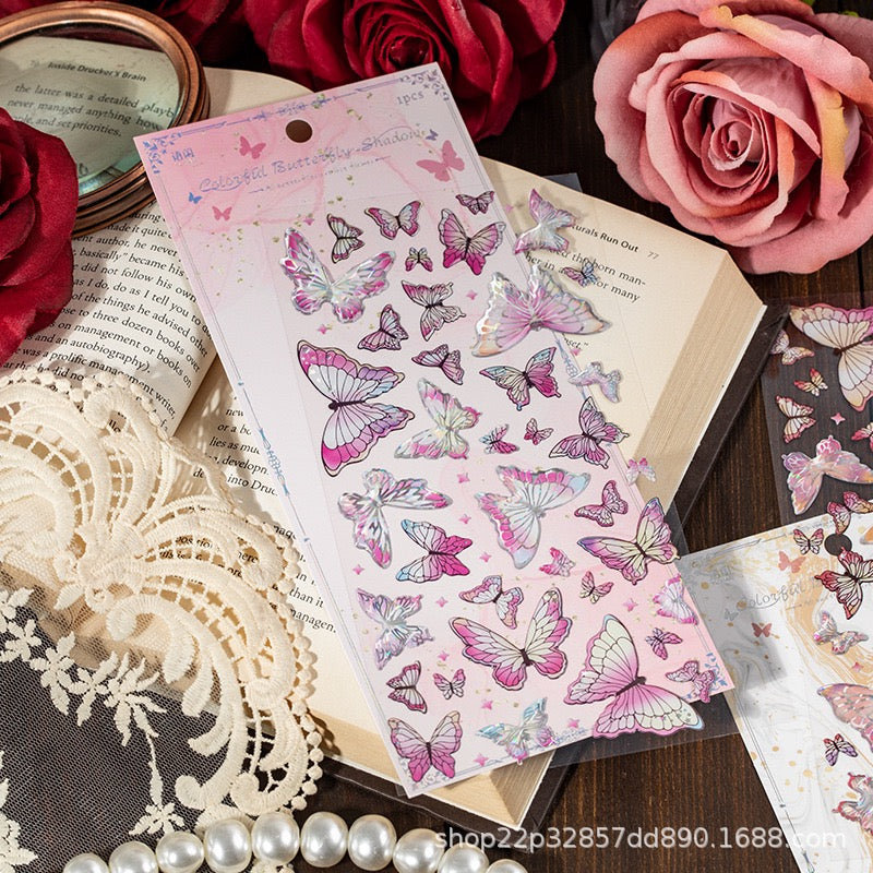 Crystal Butterfly Stickers