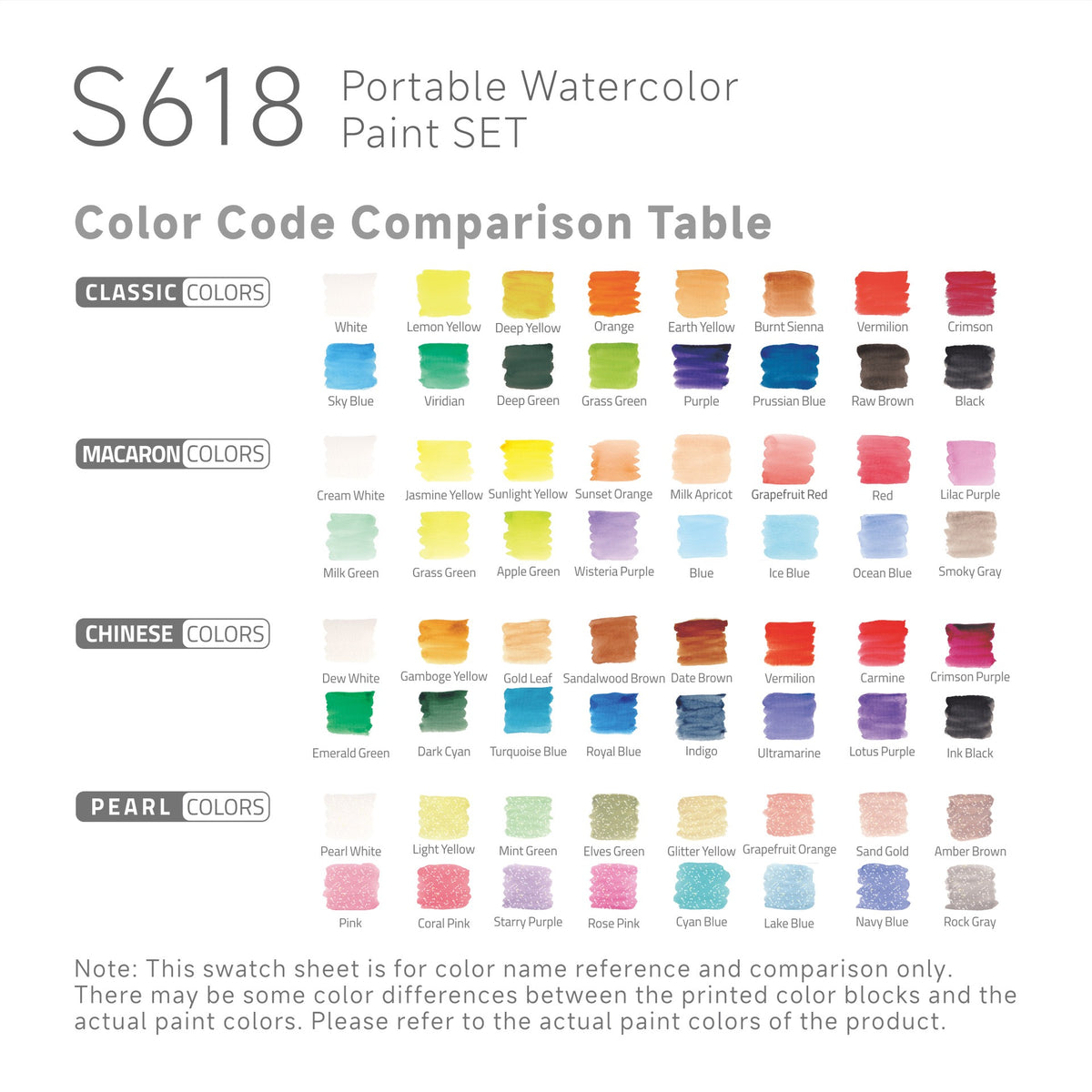 Portable Watercolor Set