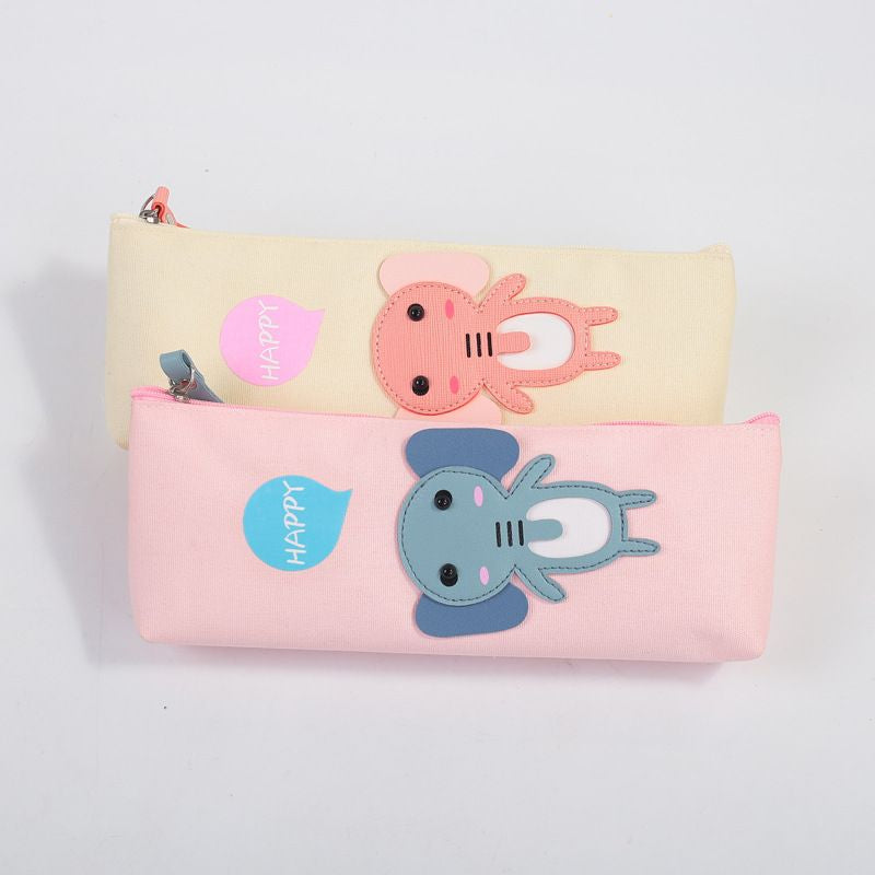 Elephant Canvas Pencil Case