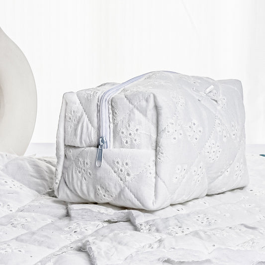 Cloudy Bow Makeup Pouch