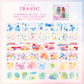 Water Color Theme Pet Washitape Set