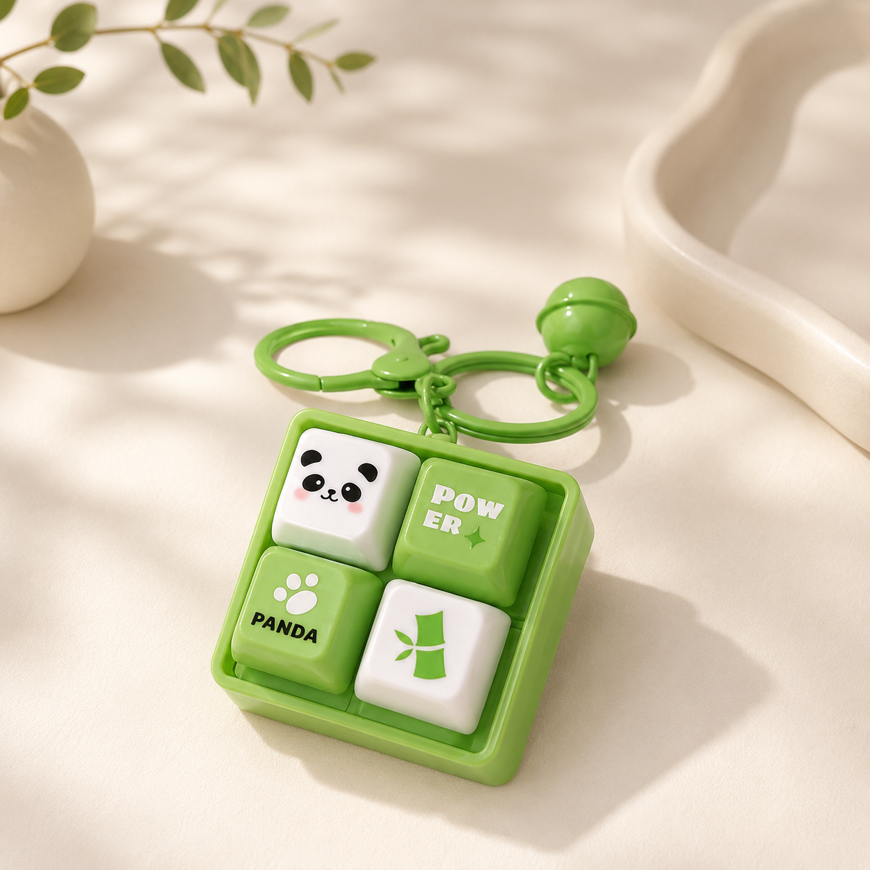 Panda Click Keychain