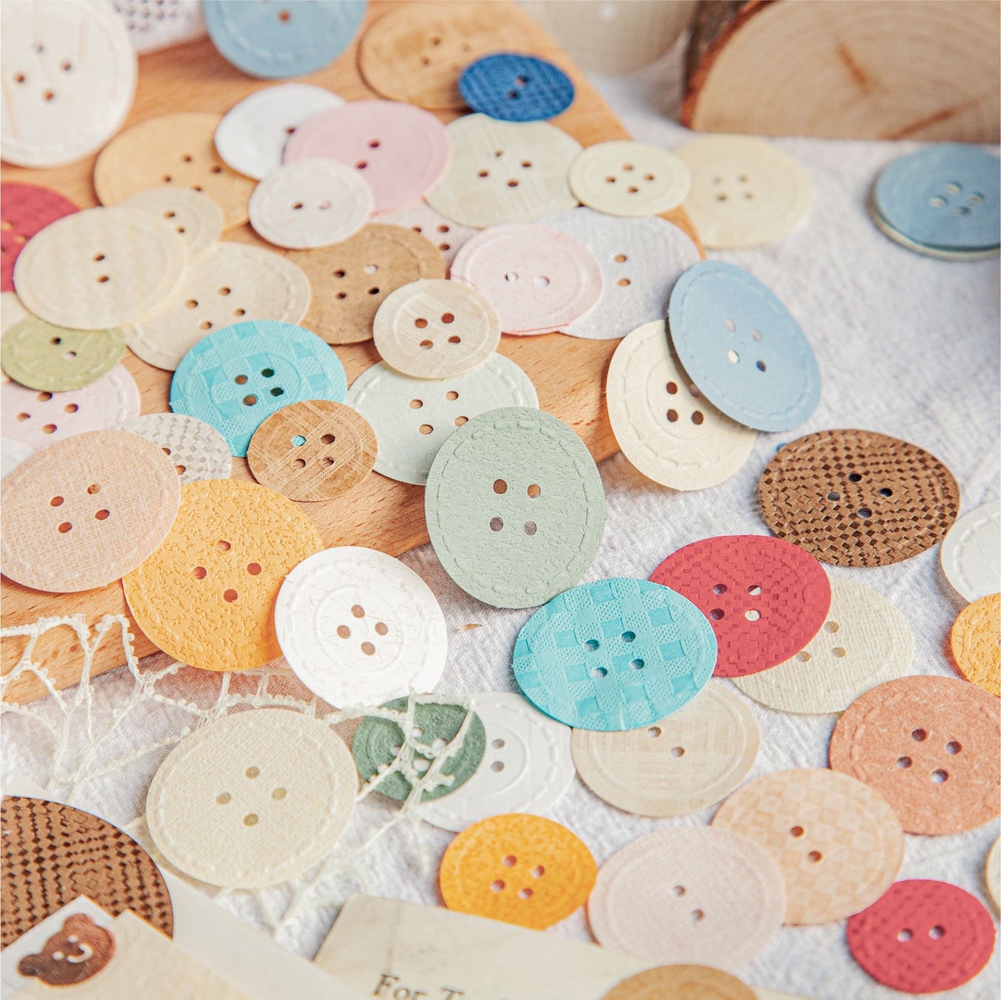 Button Paper Sticker
