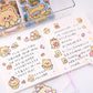 Cheesy Bear Pet Matte Sticker Set 4 PCs