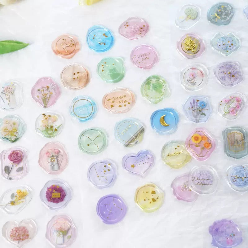 Transparent Wax Seal Sticker