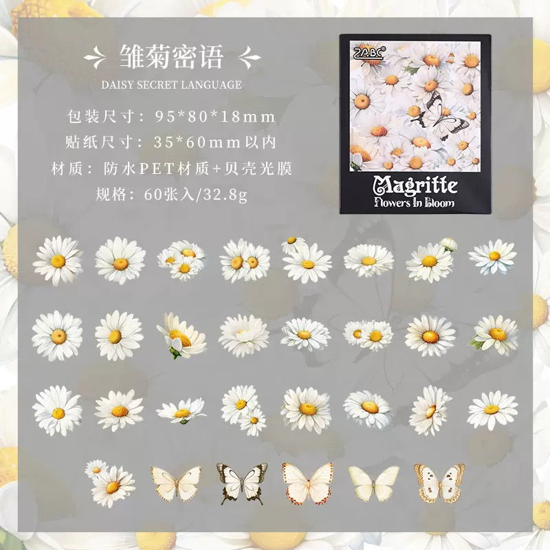Vintage Floral Sticker Box
