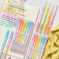Rainbow Glitter Erasable Highlighter