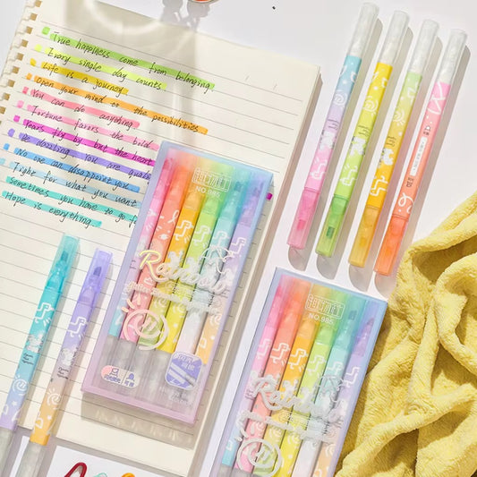 Rainbow Glitter Erasable Highlighter