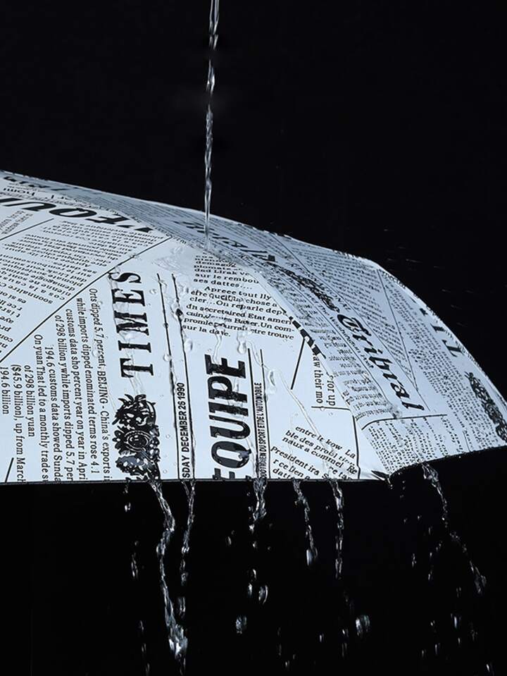 News Paper Print Umbrella