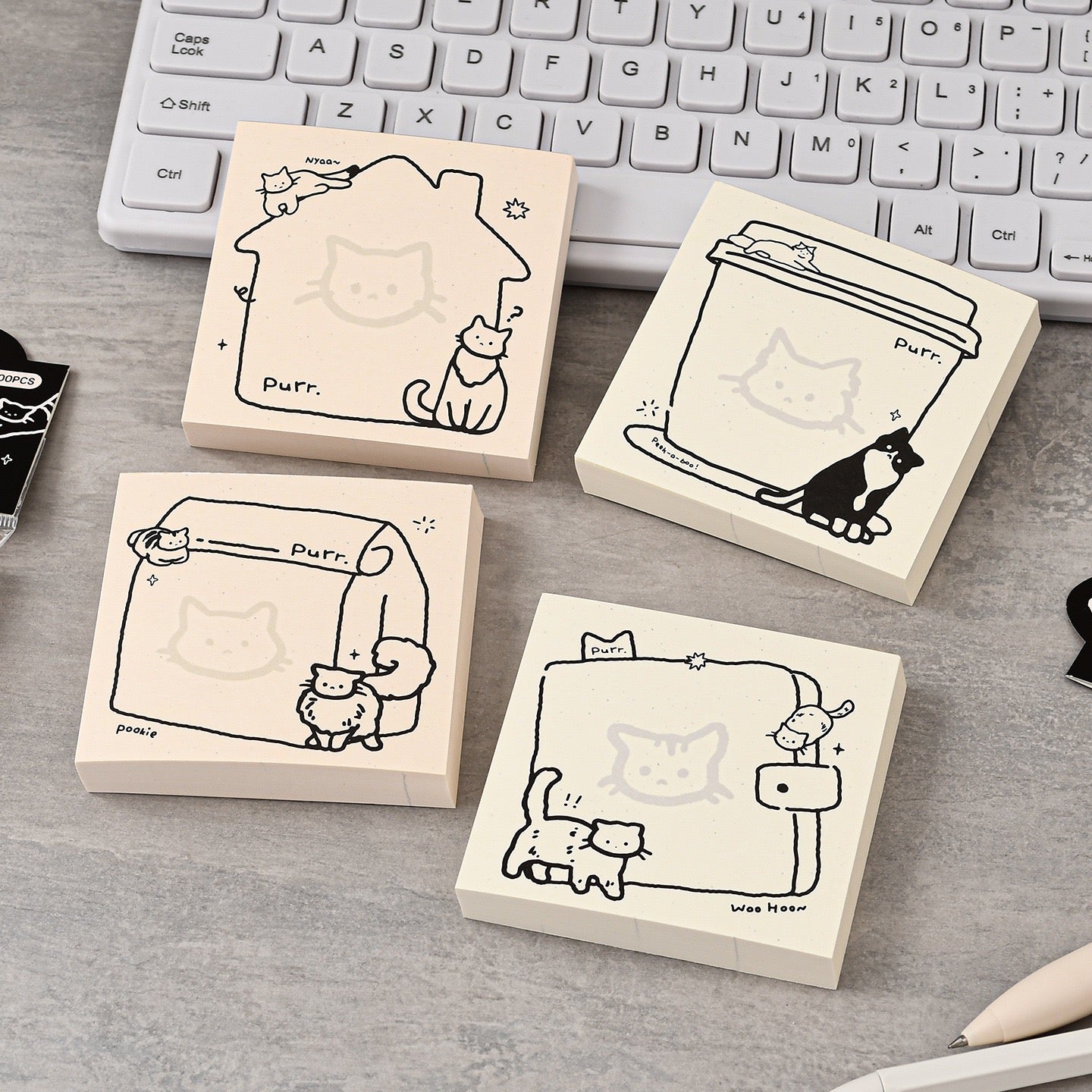 Doodle Kitty Sticky Note
