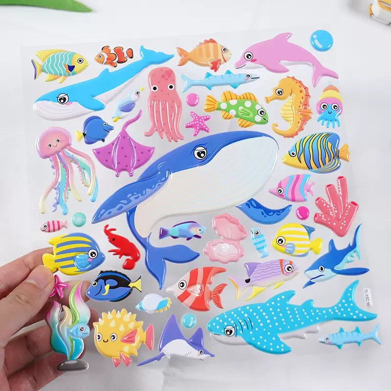 Ocean World Puffy Sticker Pack