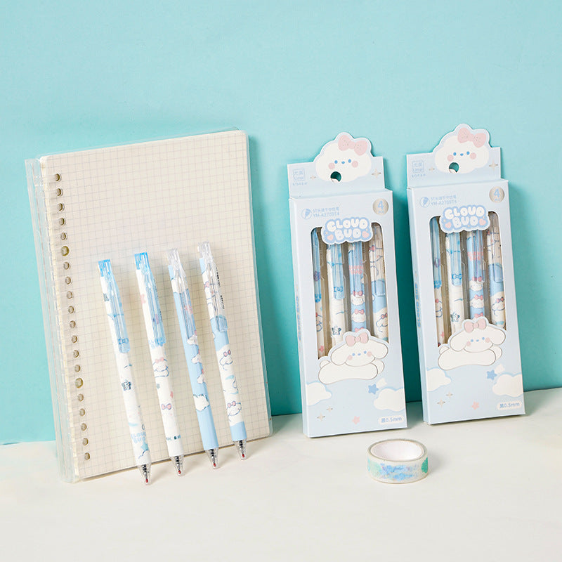 Cloud Gel Pen Set (4pcs Pack)