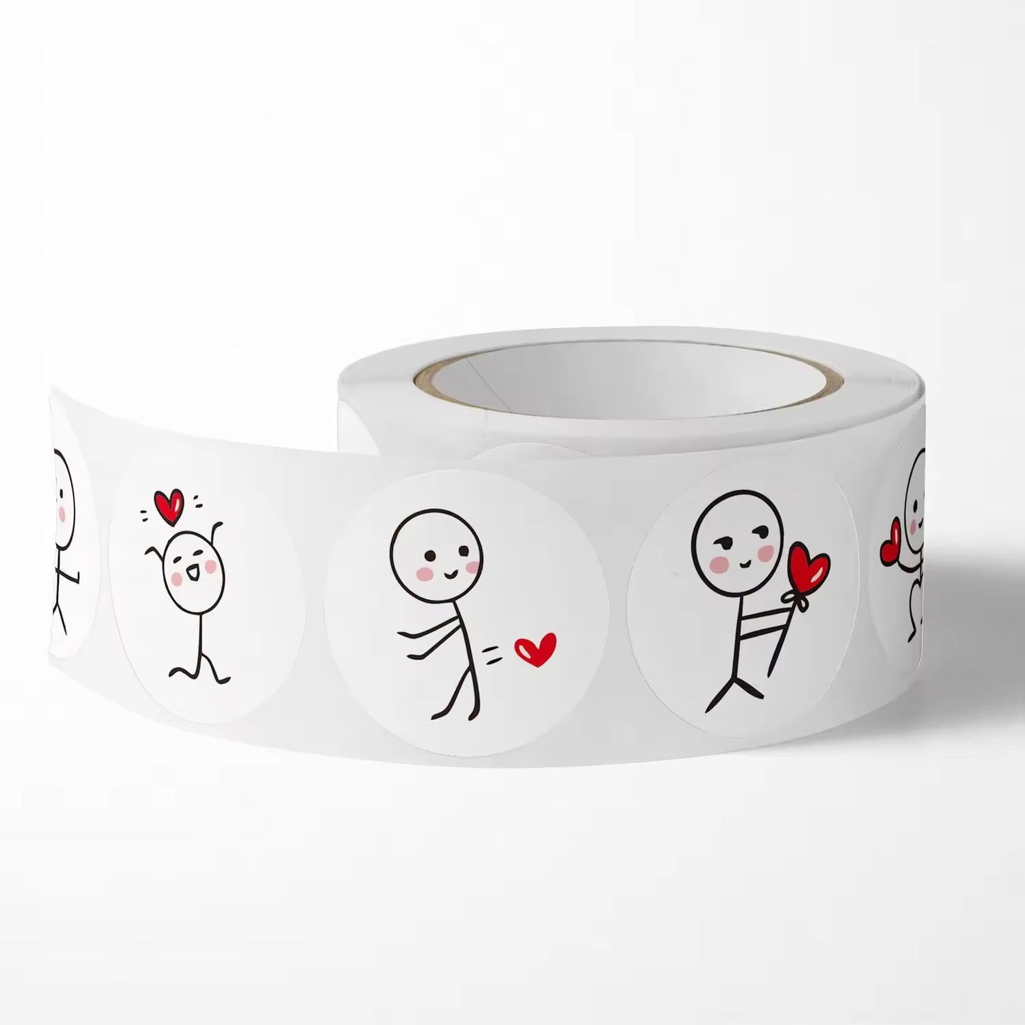 Valentine roll sticker