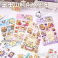 Cheesy Bear Pet Matte Sticker Set 4 PCs