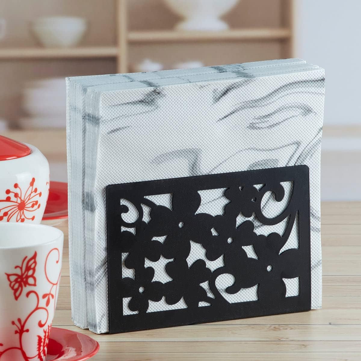 Metal Black Tissue Holder