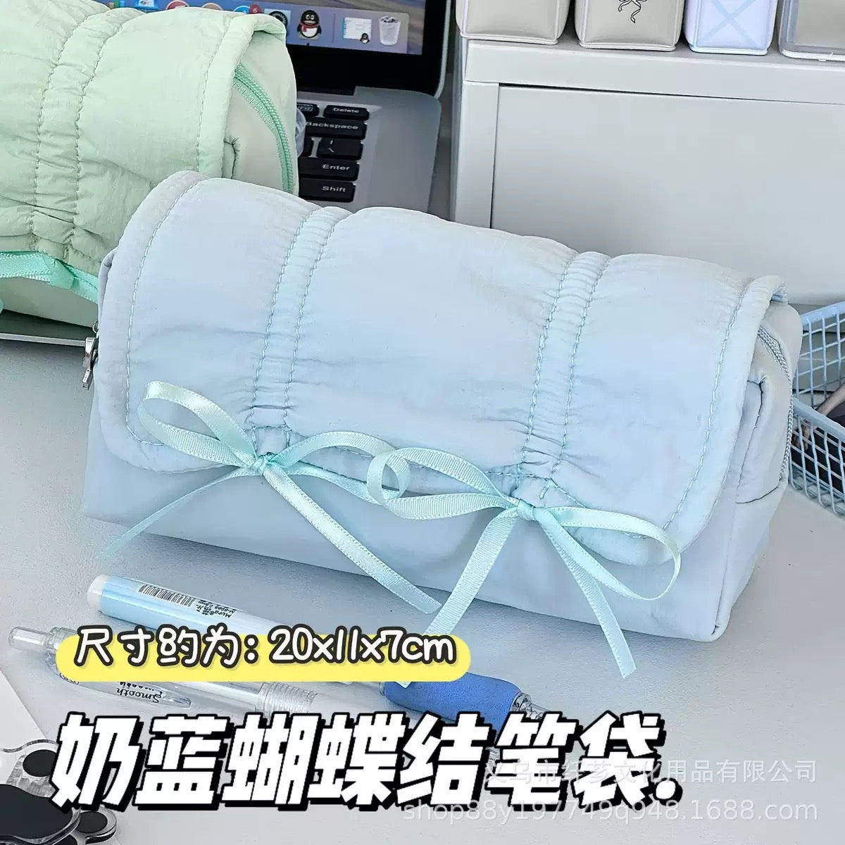 Puffy Bow Pencil Case