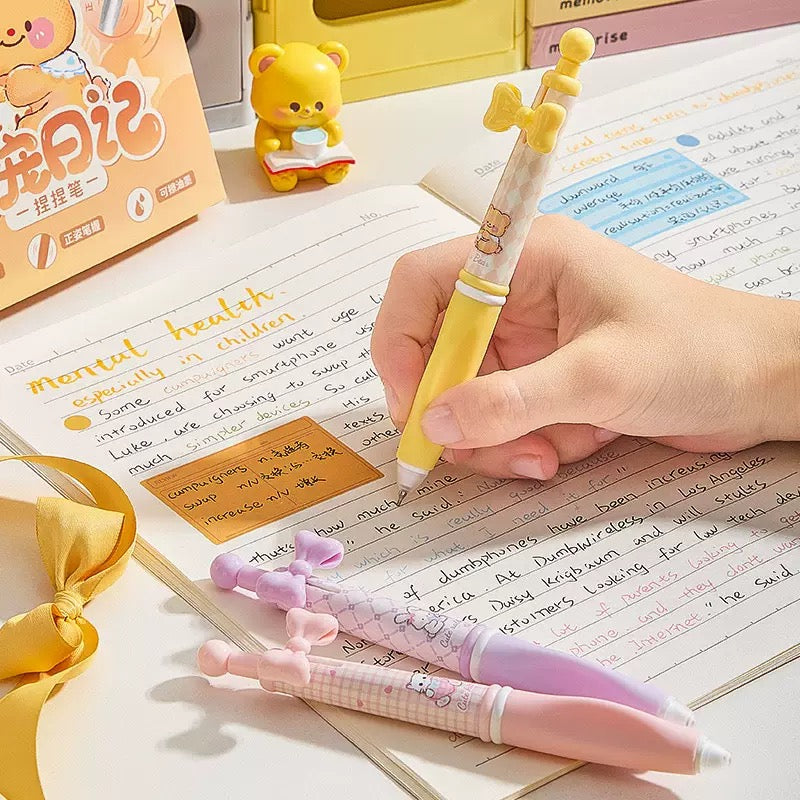 Butter Bear Erasable Gel Pen Set