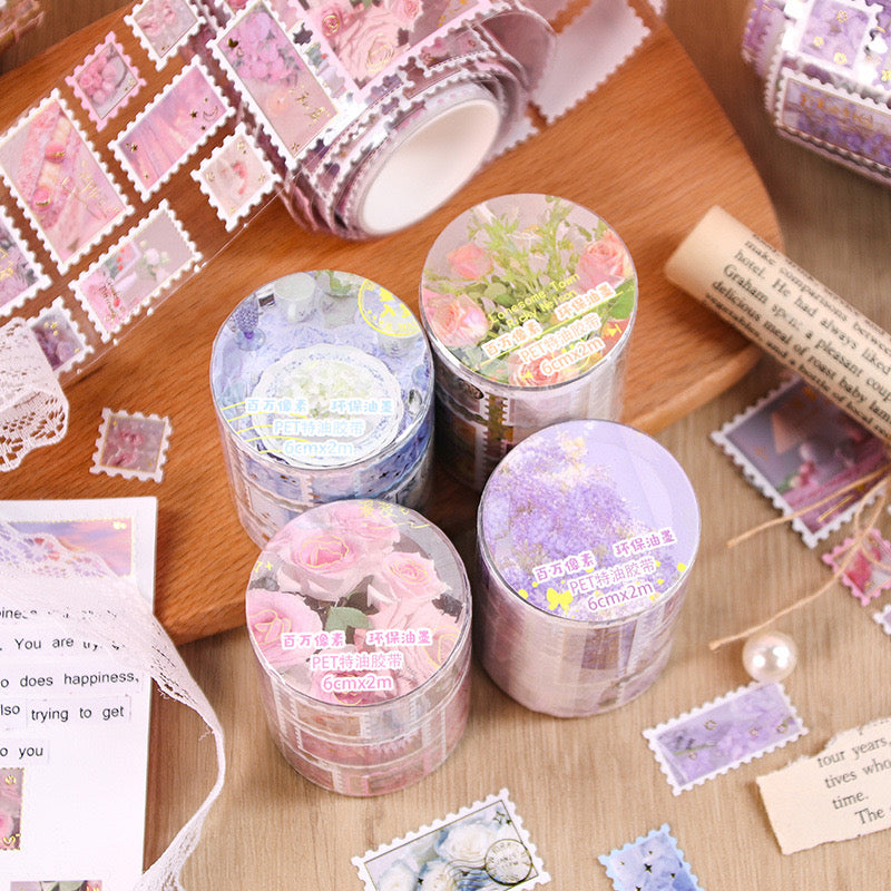 Aesthetic Deco Stamp Sticker Roll