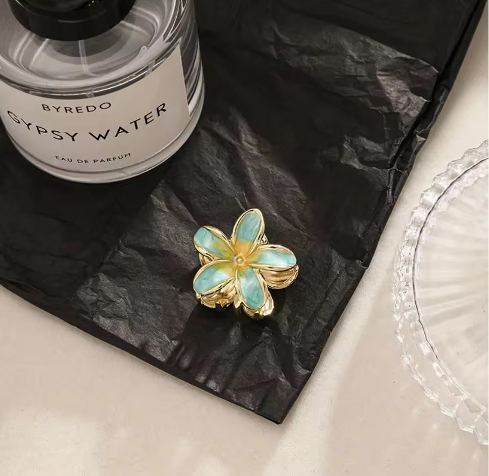 Metal Floral Claw Clip