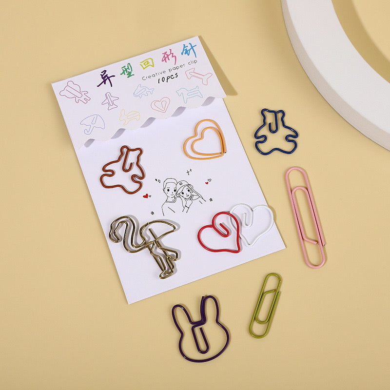 Cute Paper Clip 10pcs Pack