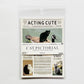 Cat Newspaper Deco Sticker