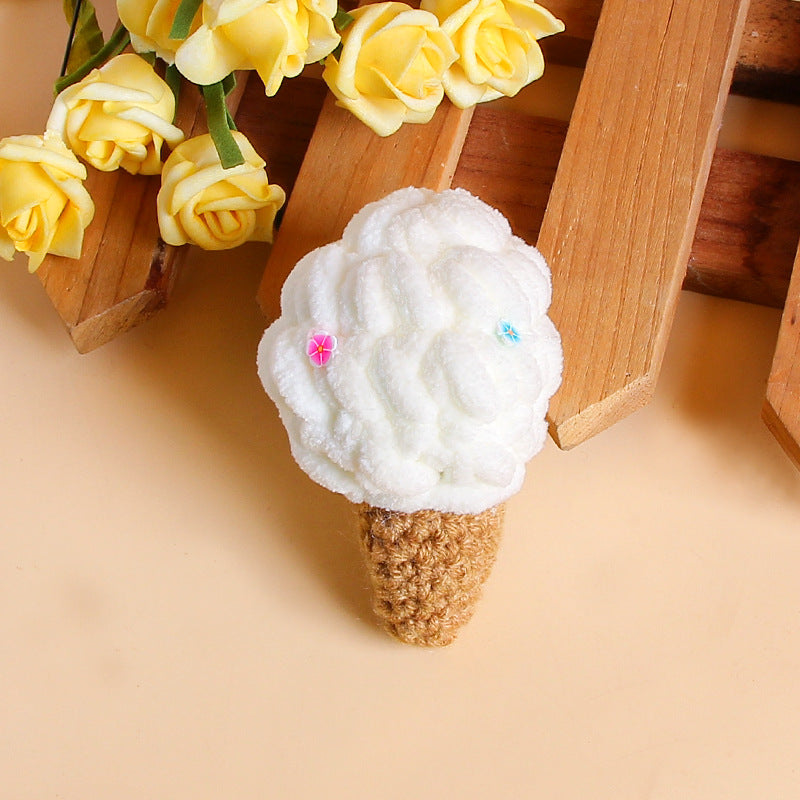 Ice Cream Plush Keychain