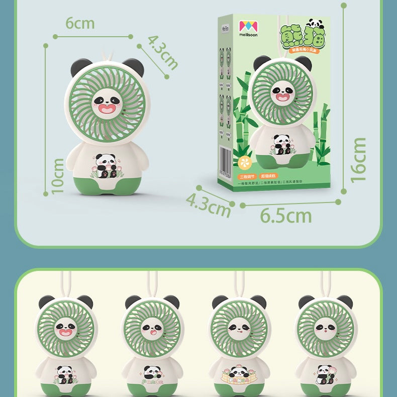 Panda Mini Keychain Fan