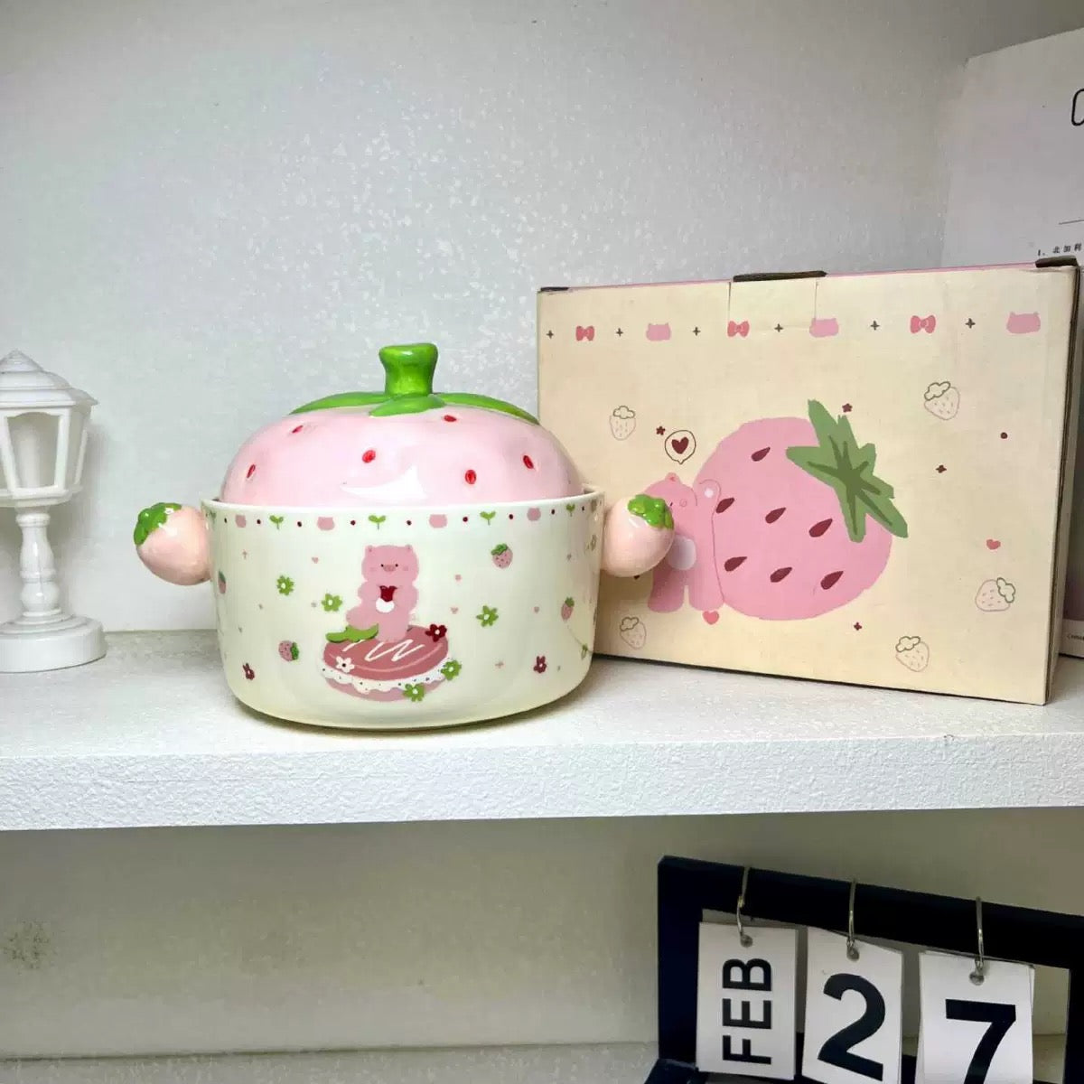Sweet Strawberry Ceramic Bowl
