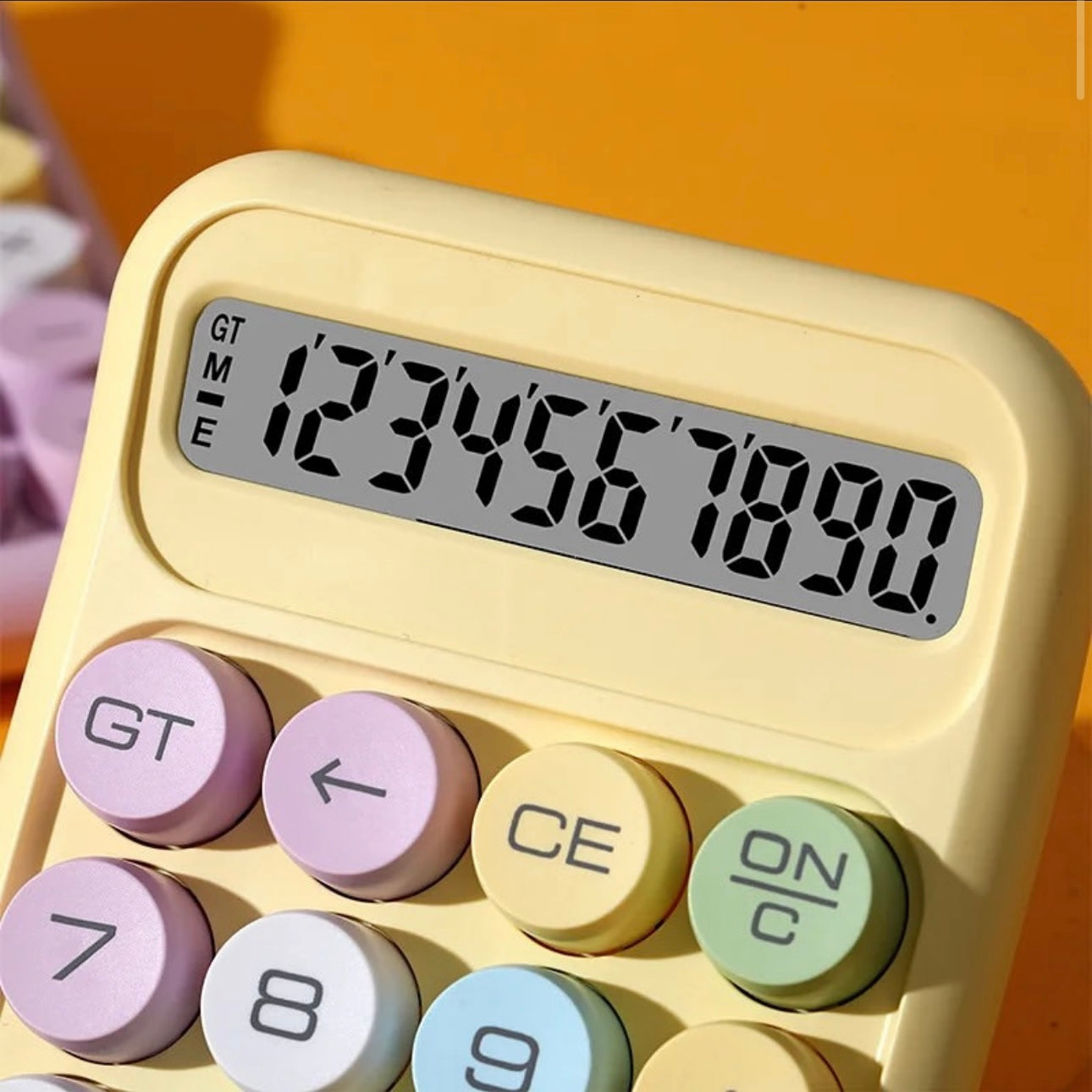 Pastel Mechanical Calculator