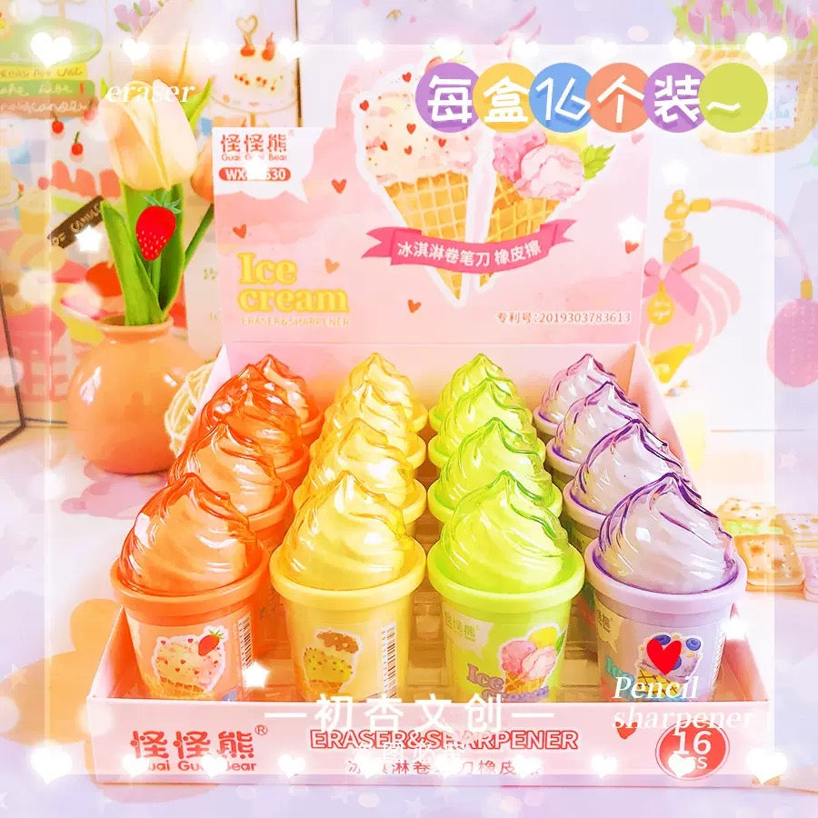 Ice Cream Eraser & Sharpener