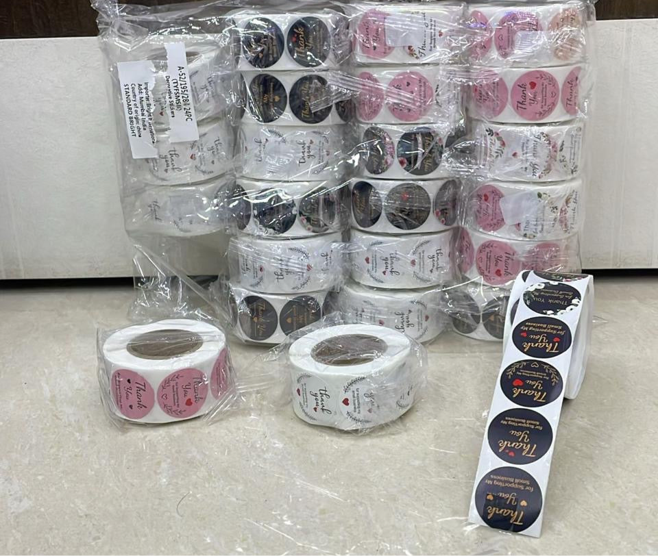 Thank You Sticker Roll (500pcs)