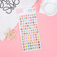 Alphabet and Numbers Crystal Sticker