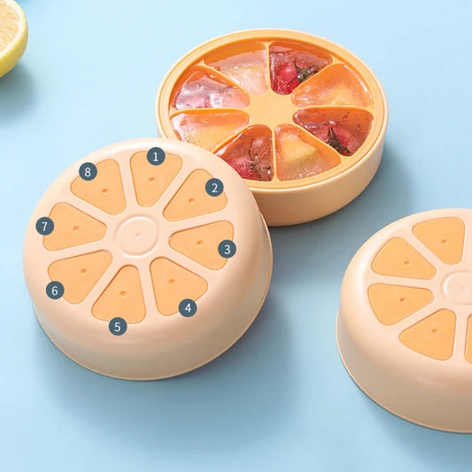 Orange Silicon Ice Tray