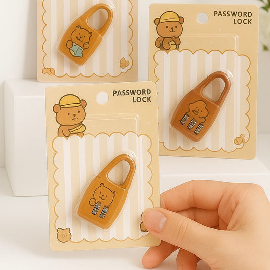 Brown Bear Mini Password Locks