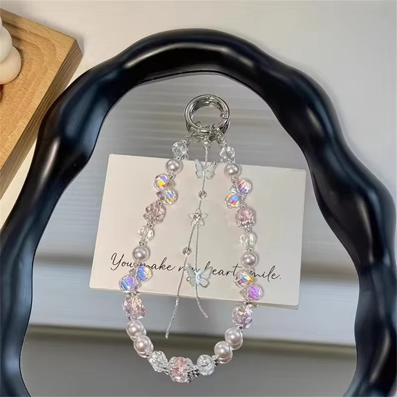 Butterfly Tassel Mobile Keychain