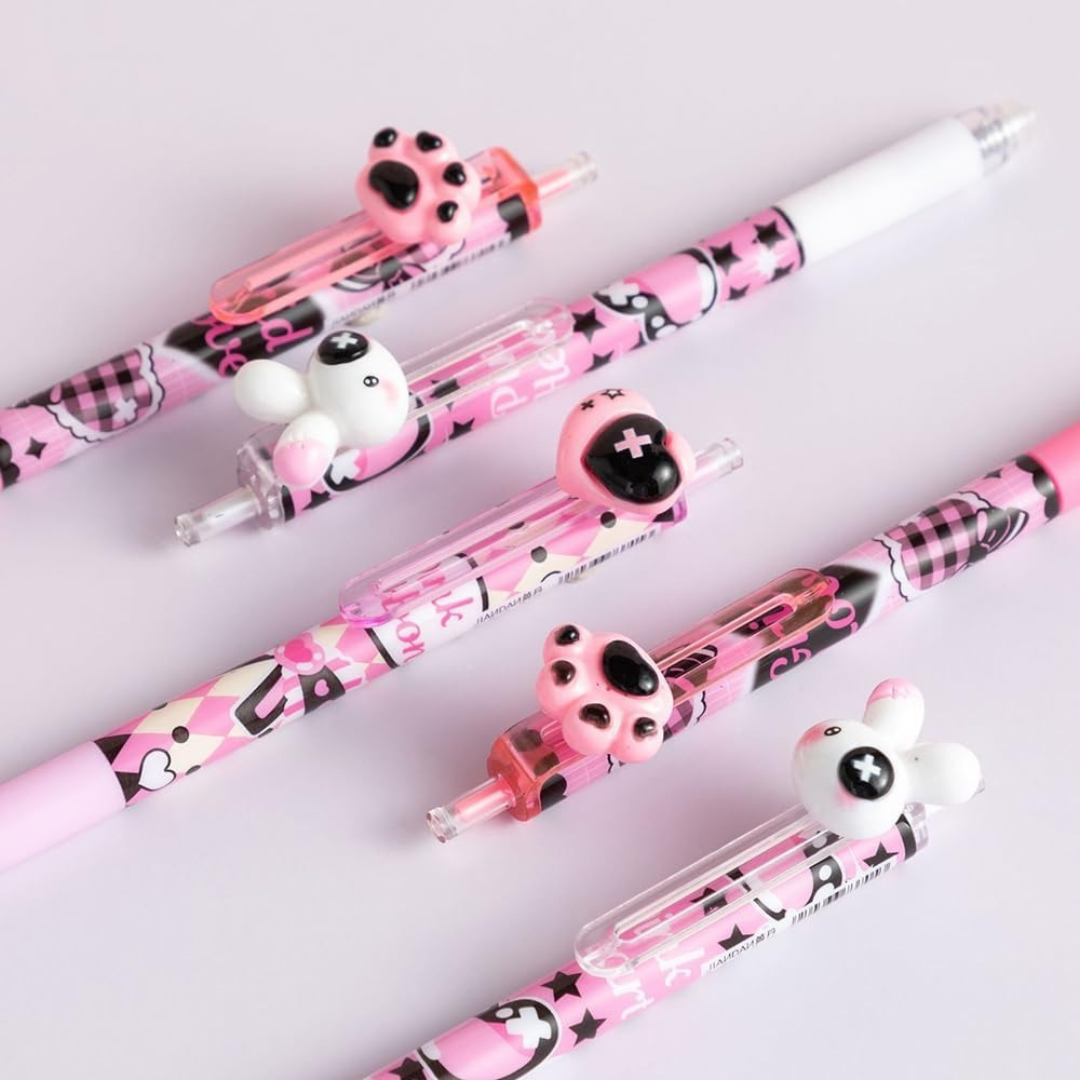 Black Pink Gel Pen