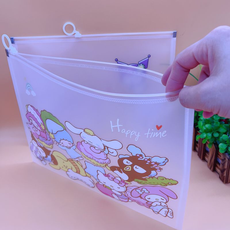 Sanrio and Labubu Transparent A4 File folder