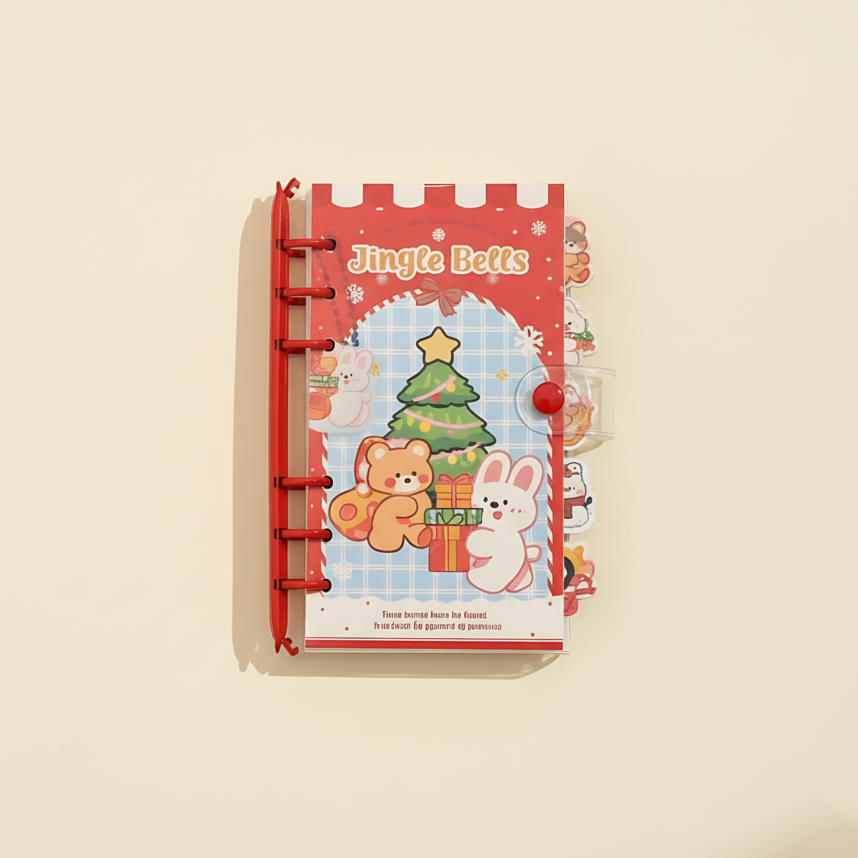 Jingle Bells Christmas Spiral Diary