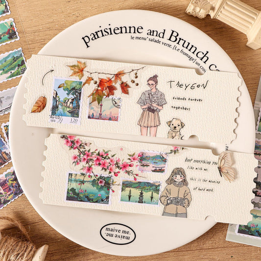 Dreamy Postcard Stamps