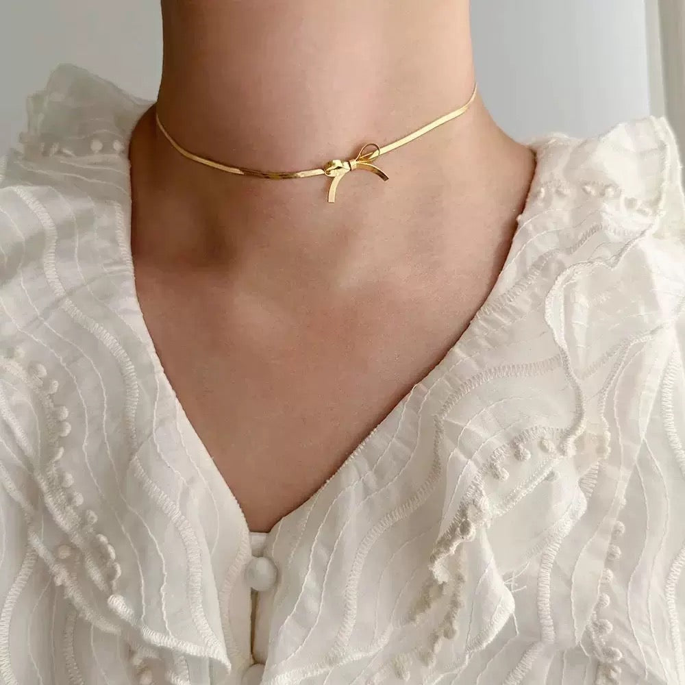 Bow Design Stainless Steel Chain