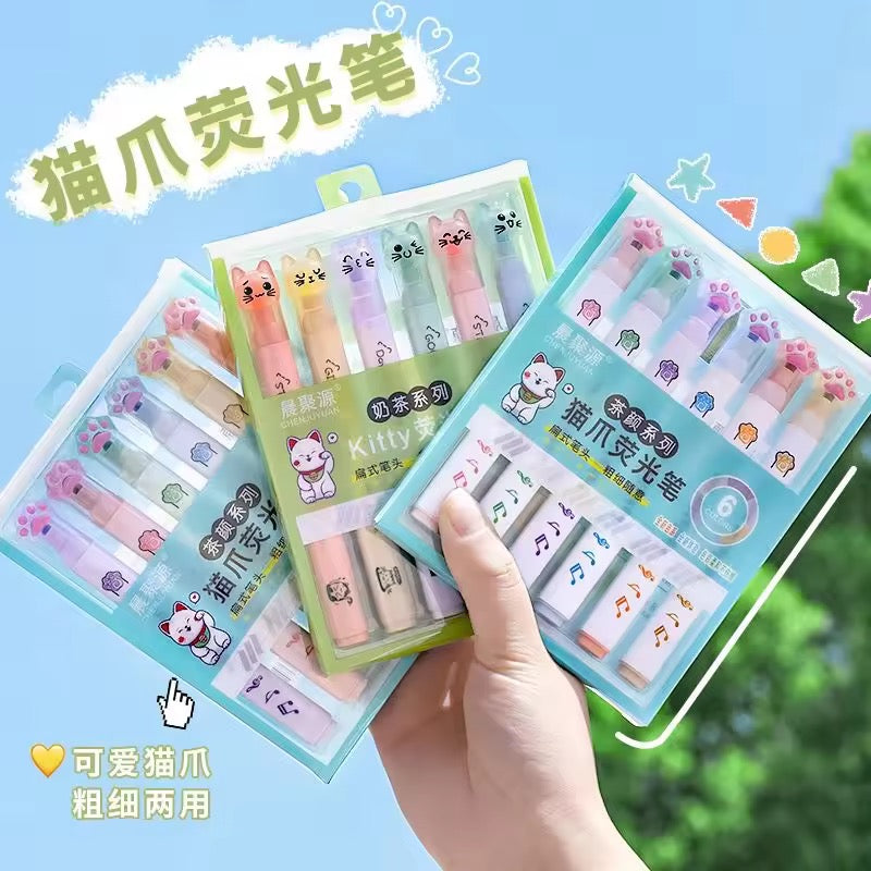 Paw Highlighter Pens