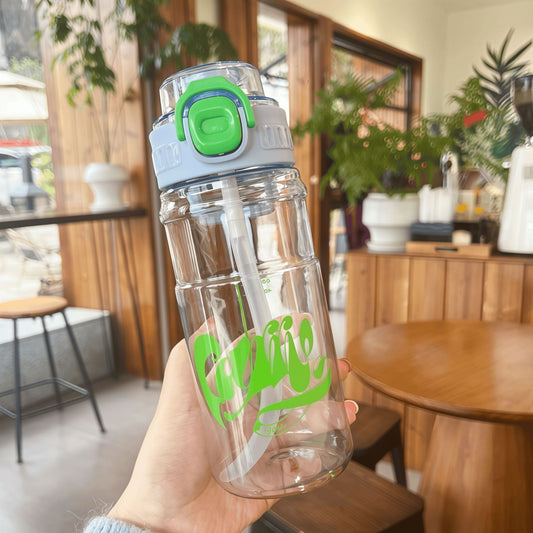 AquaBlush Plastic Water Bottle