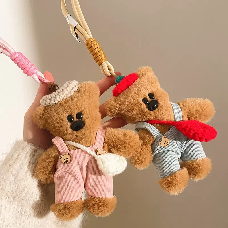 Teddy Bear Plush Keychain