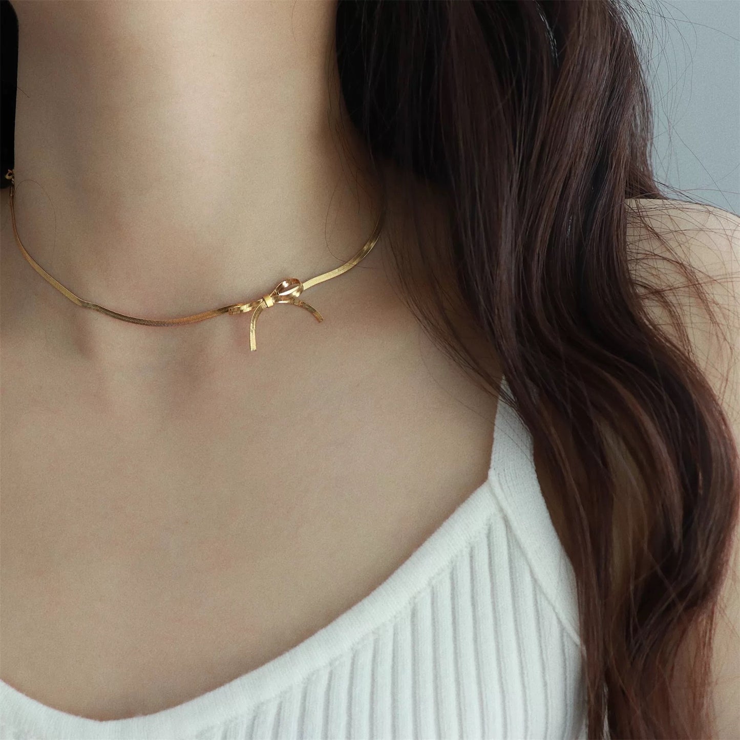Bow Design Stainless Steel Chain