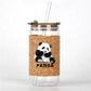 Mini Panda Glass Bottle