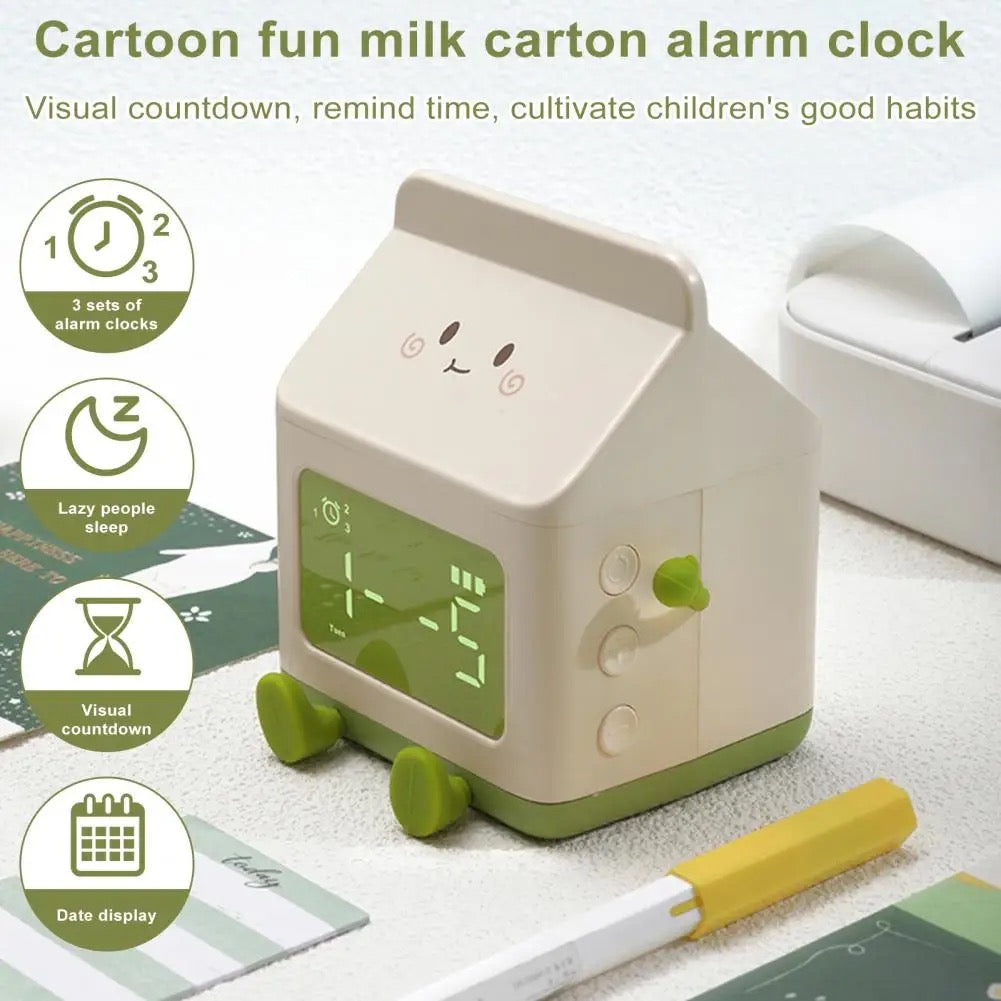 Milk Carton Alarm Clock