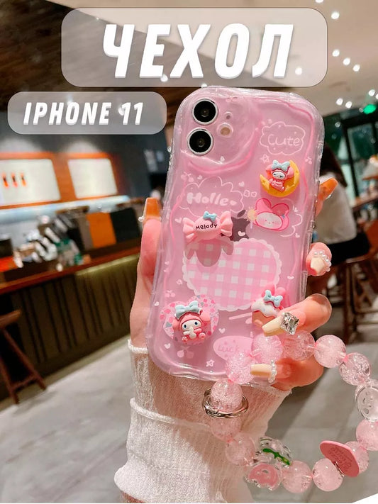 My Melody Iphone Case With Charm