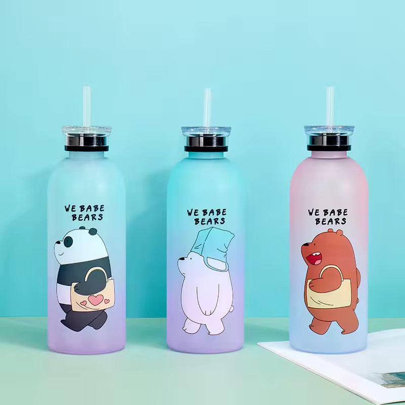We Babe Bears Water Bottle With Dual Lid